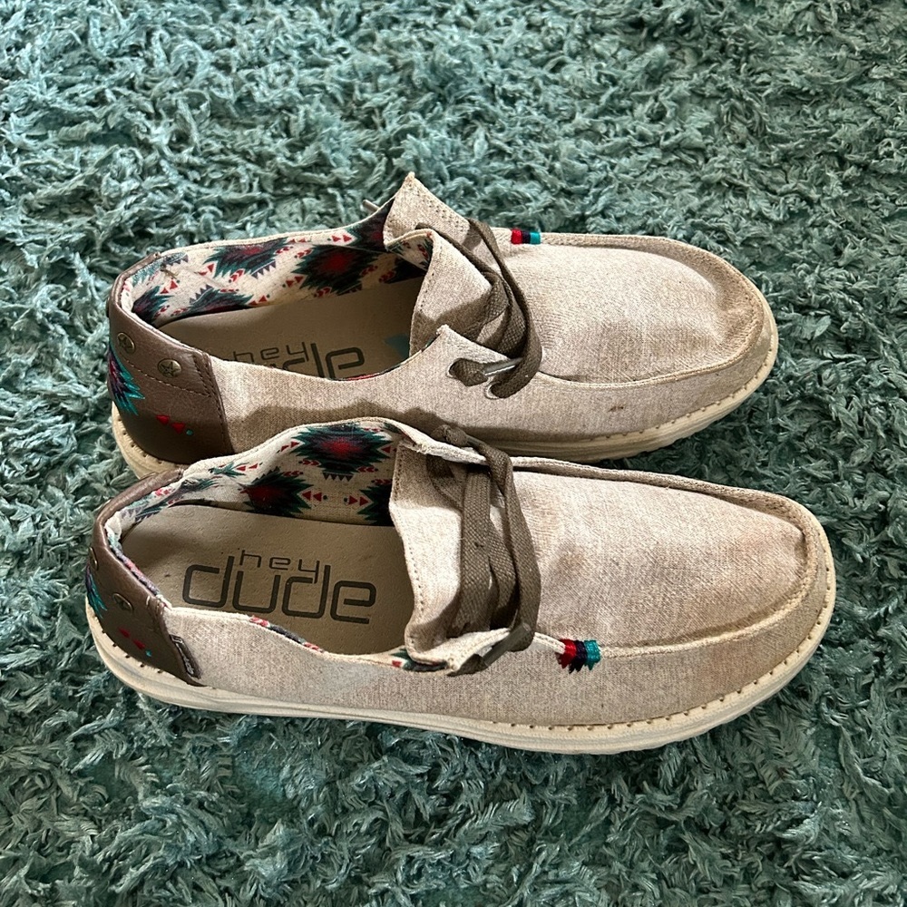 Hey Dude Women's Tan Slip-On Shoes